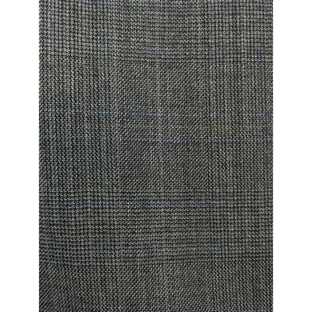 Jos A Bank Suit Mens 43R Glen Plaid Wool Cashmere 2-Button Pants 36x29- 2 Pieces